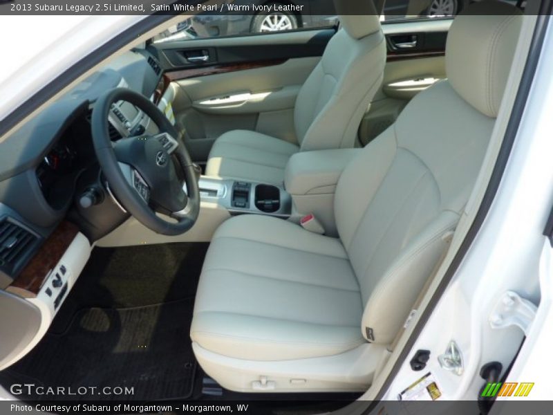 Satin White Pearl / Warm Ivory Leather 2013 Subaru Legacy 2.5i Limited