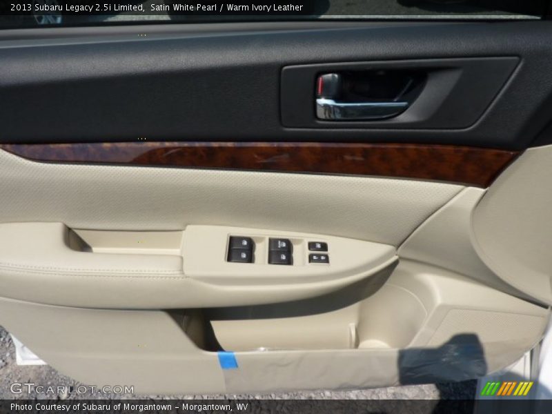 Satin White Pearl / Warm Ivory Leather 2013 Subaru Legacy 2.5i Limited