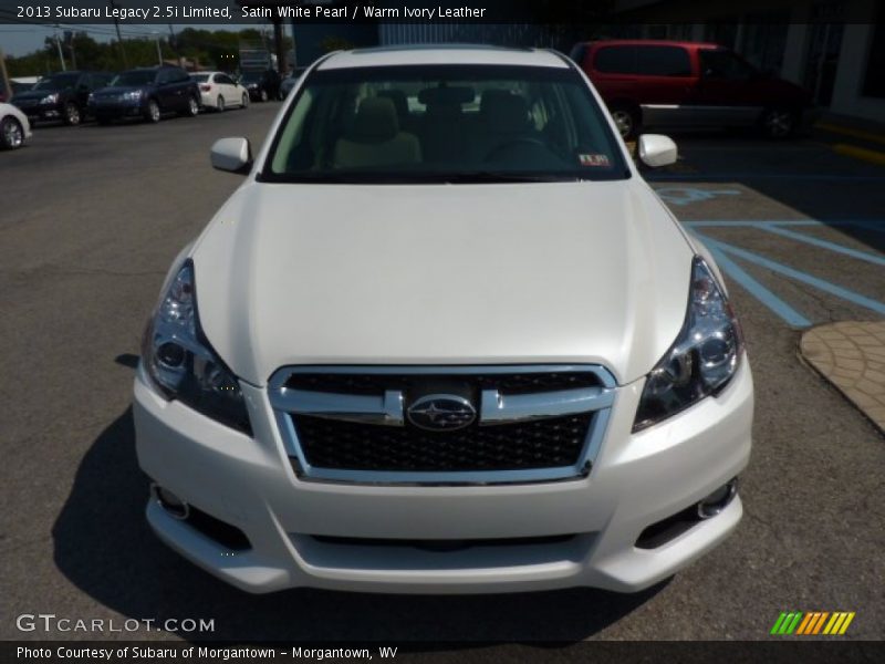 Satin White Pearl / Warm Ivory Leather 2013 Subaru Legacy 2.5i Limited
