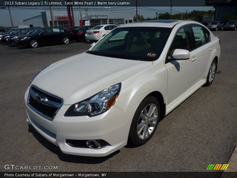 Satin White Pearl / Warm Ivory Leather 2013 Subaru Legacy 2.5i Limited