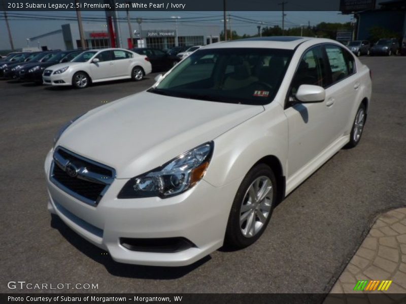 Satin White Pearl / Ivory 2013 Subaru Legacy 2.5i Premium