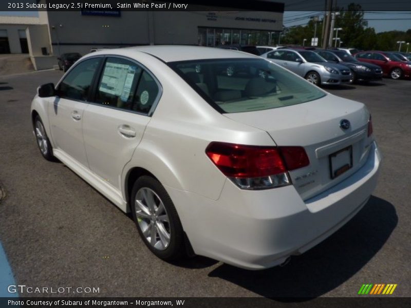 Satin White Pearl / Ivory 2013 Subaru Legacy 2.5i Premium