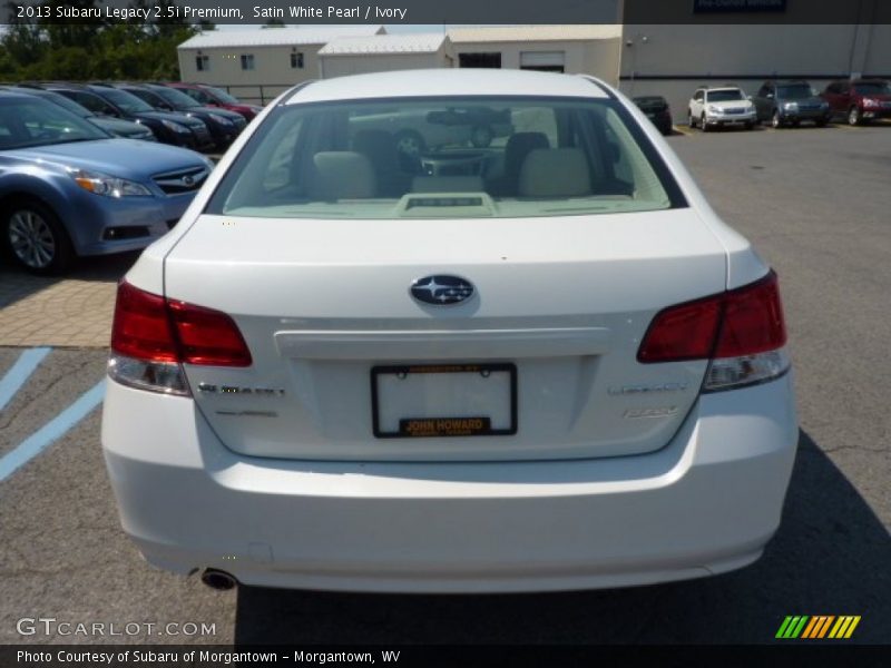 Satin White Pearl / Ivory 2013 Subaru Legacy 2.5i Premium