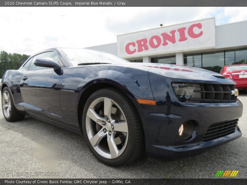 Imperial Blue Metallic / Gray 2010 Chevrolet Camaro SS/RS Coupe