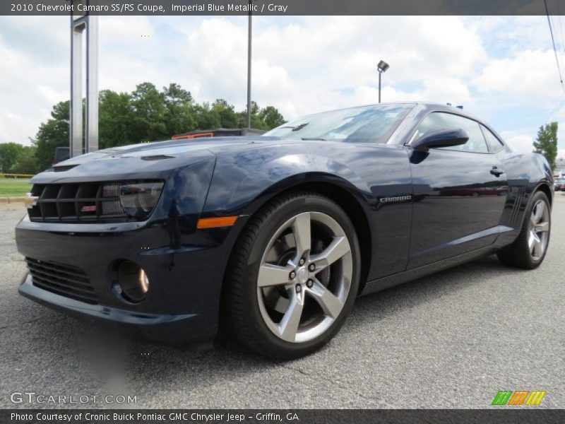 Imperial Blue Metallic / Gray 2010 Chevrolet Camaro SS/RS Coupe