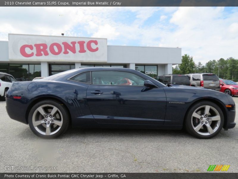 Imperial Blue Metallic / Gray 2010 Chevrolet Camaro SS/RS Coupe