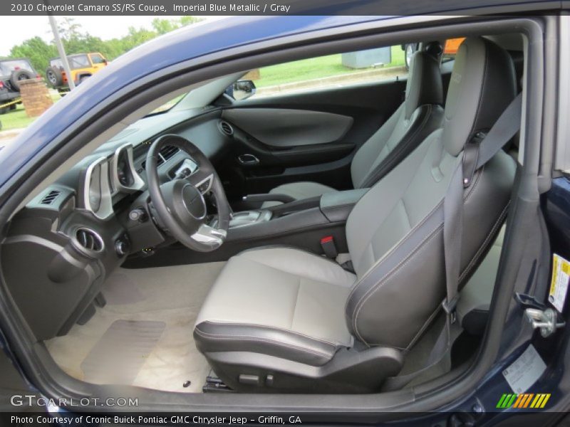 Imperial Blue Metallic / Gray 2010 Chevrolet Camaro SS/RS Coupe