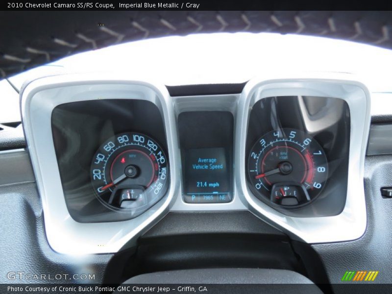 Imperial Blue Metallic / Gray 2010 Chevrolet Camaro SS/RS Coupe