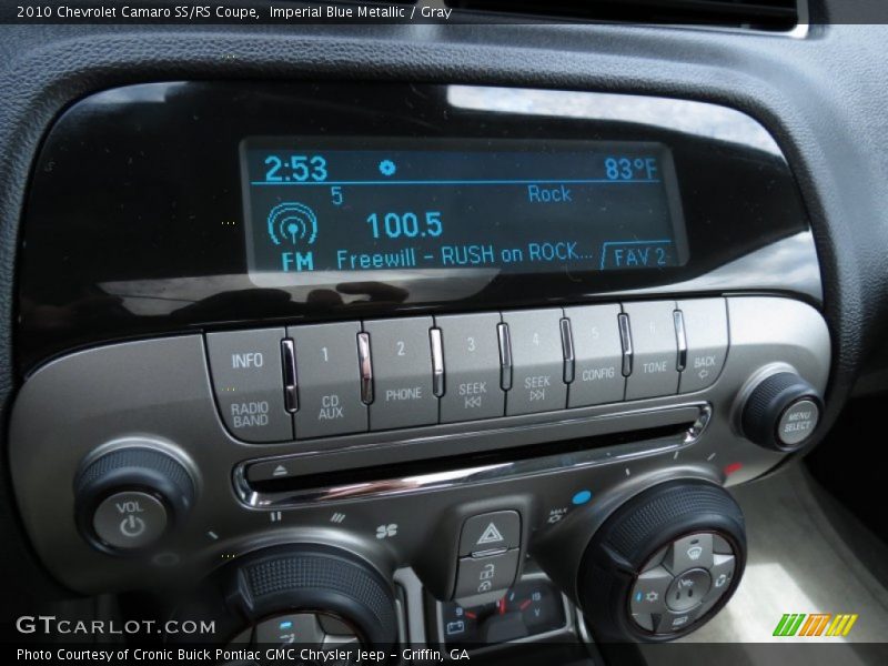 Imperial Blue Metallic / Gray 2010 Chevrolet Camaro SS/RS Coupe