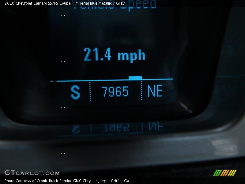 Imperial Blue Metallic / Gray 2010 Chevrolet Camaro SS/RS Coupe