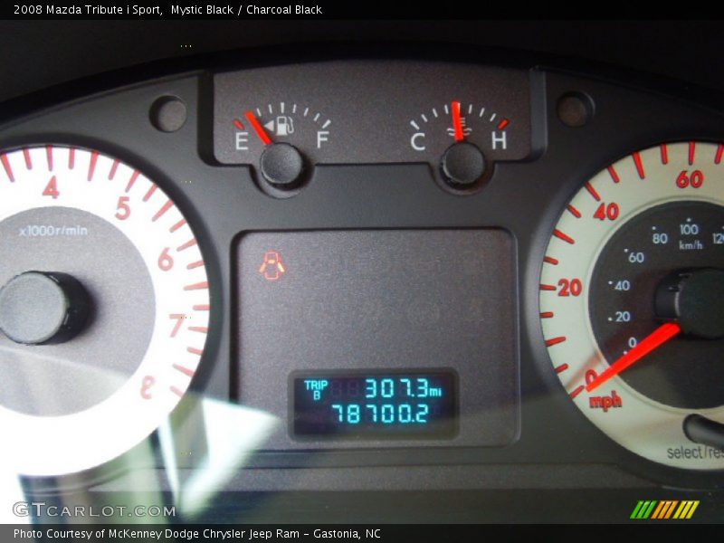 Mystic Black / Charcoal Black 2008 Mazda Tribute i Sport