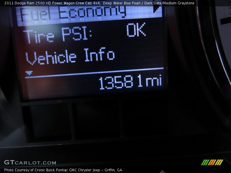 Deep Water Blue Pearl / Dark Slate/Medium Graystone 2011 Dodge Ram 2500 HD Power Wagon Crew Cab 4x4