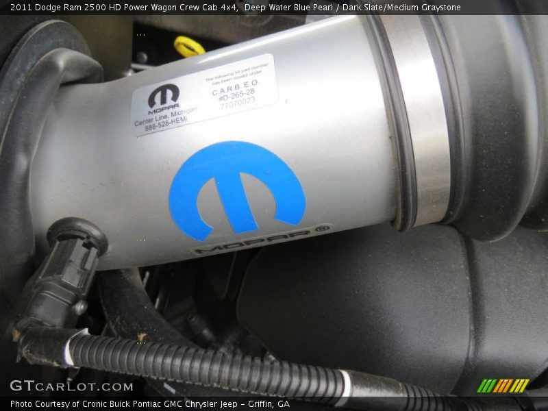 Deep Water Blue Pearl / Dark Slate/Medium Graystone 2011 Dodge Ram 2500 HD Power Wagon Crew Cab 4x4