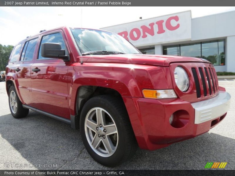 Inferno Red Crystal Pearl / Pastel Pebble Beige 2007 Jeep Patriot Limited