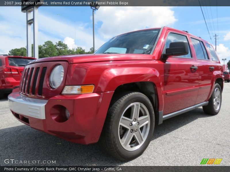Inferno Red Crystal Pearl / Pastel Pebble Beige 2007 Jeep Patriot Limited