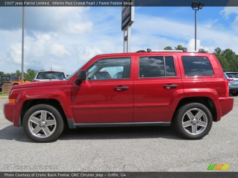 Inferno Red Crystal Pearl / Pastel Pebble Beige 2007 Jeep Patriot Limited