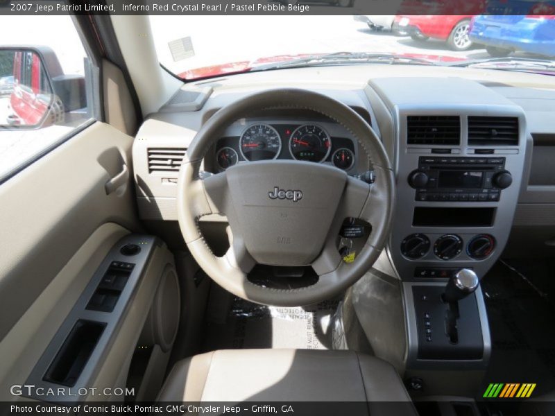 Inferno Red Crystal Pearl / Pastel Pebble Beige 2007 Jeep Patriot Limited