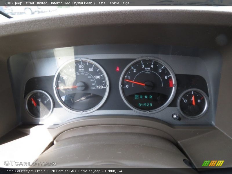 Inferno Red Crystal Pearl / Pastel Pebble Beige 2007 Jeep Patriot Limited