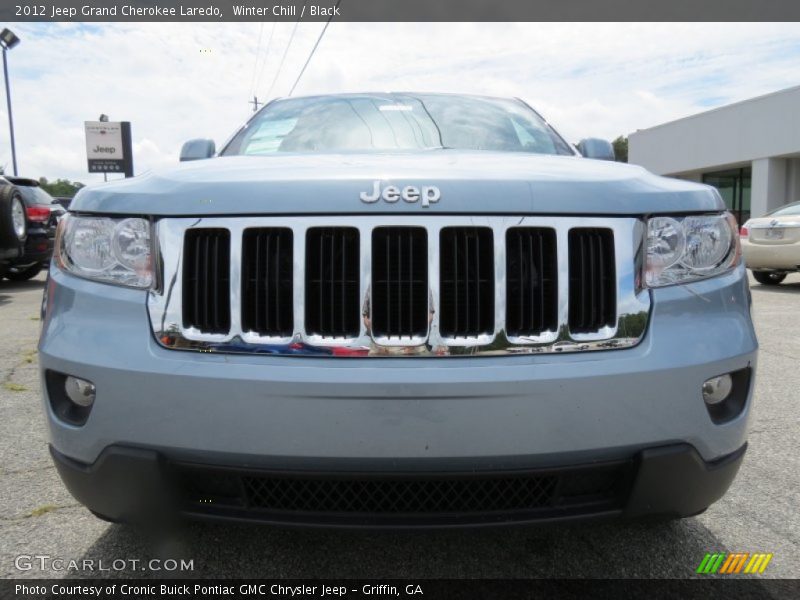 Winter Chill / Black 2012 Jeep Grand Cherokee Laredo