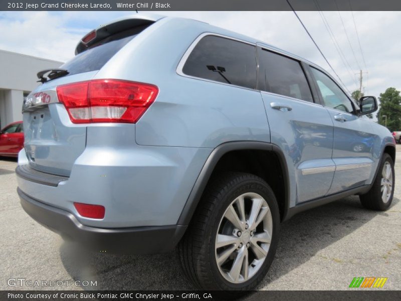 Winter Chill / Black 2012 Jeep Grand Cherokee Laredo