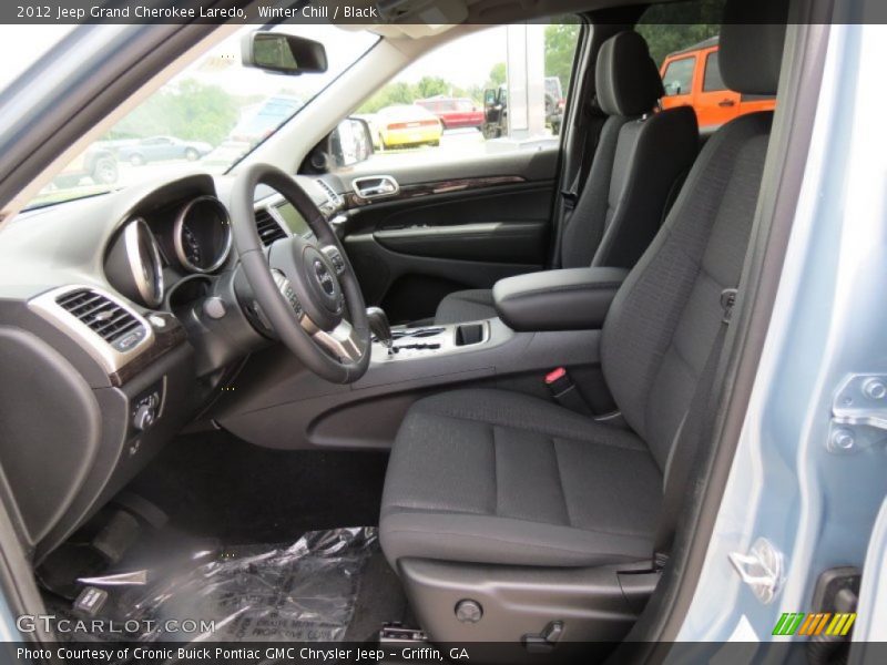Winter Chill / Black 2012 Jeep Grand Cherokee Laredo