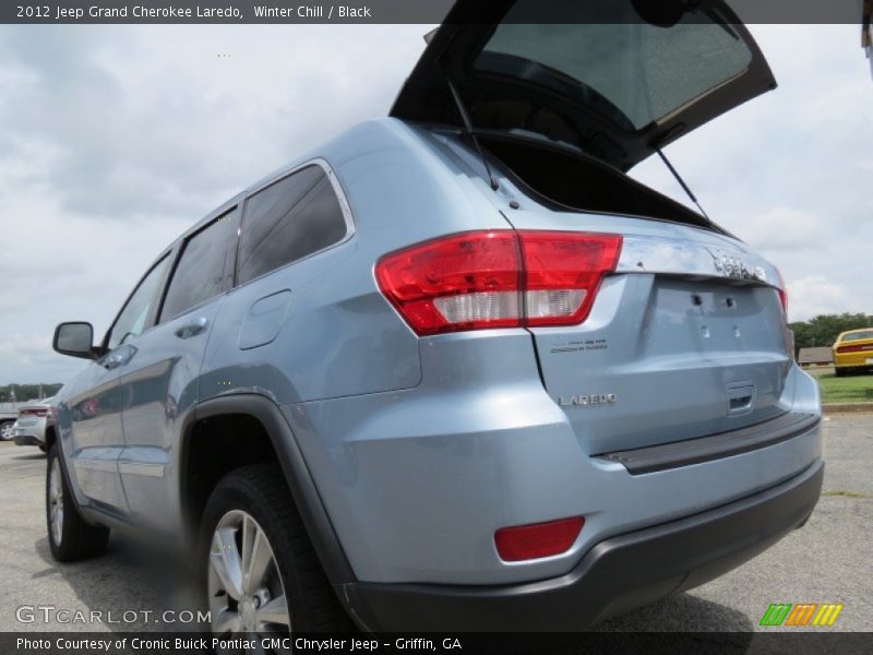 Winter Chill / Black 2012 Jeep Grand Cherokee Laredo
