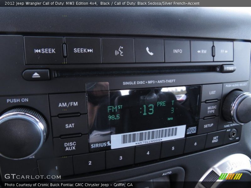 Audio System of 2012 Wrangler Call of Duty: MW3 Edition 4x4