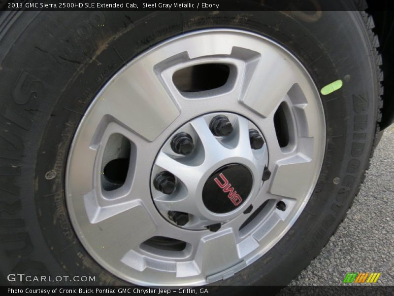 Steel Gray Metallic / Ebony 2013 GMC Sierra 2500HD SLE Extended Cab