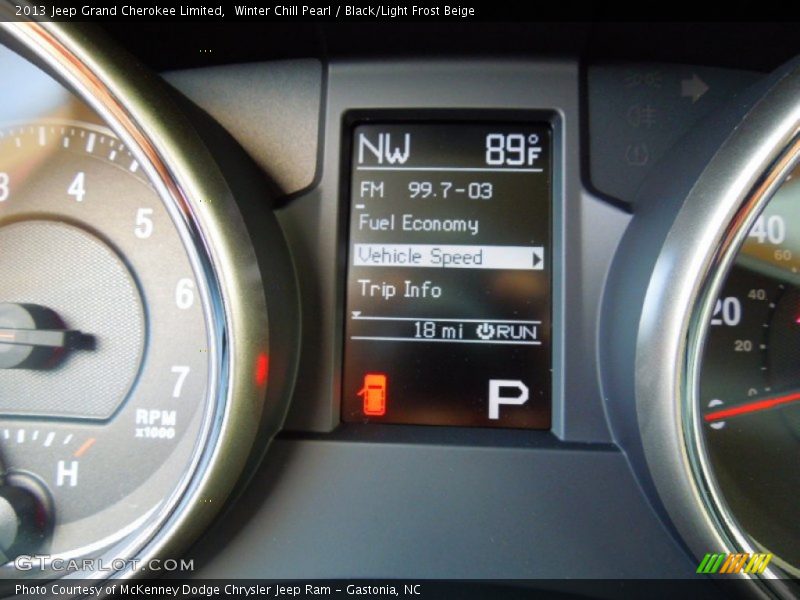 Winter Chill Pearl / Black/Light Frost Beige 2013 Jeep Grand Cherokee Limited