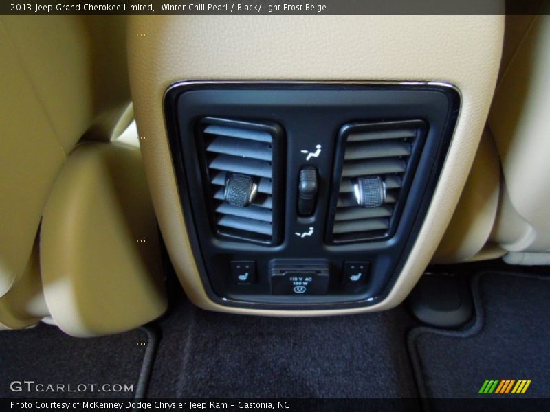 Winter Chill Pearl / Black/Light Frost Beige 2013 Jeep Grand Cherokee Limited