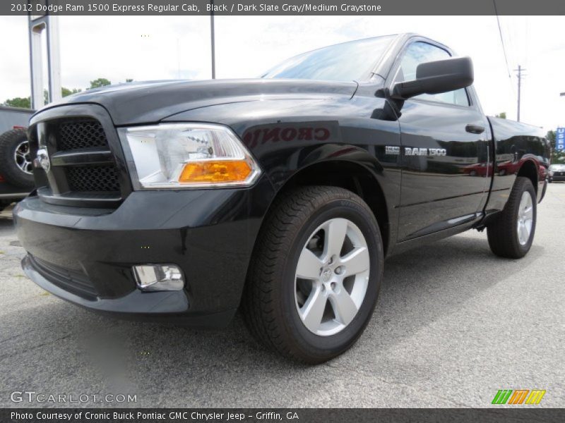 Black / Dark Slate Gray/Medium Graystone 2012 Dodge Ram 1500 Express Regular Cab