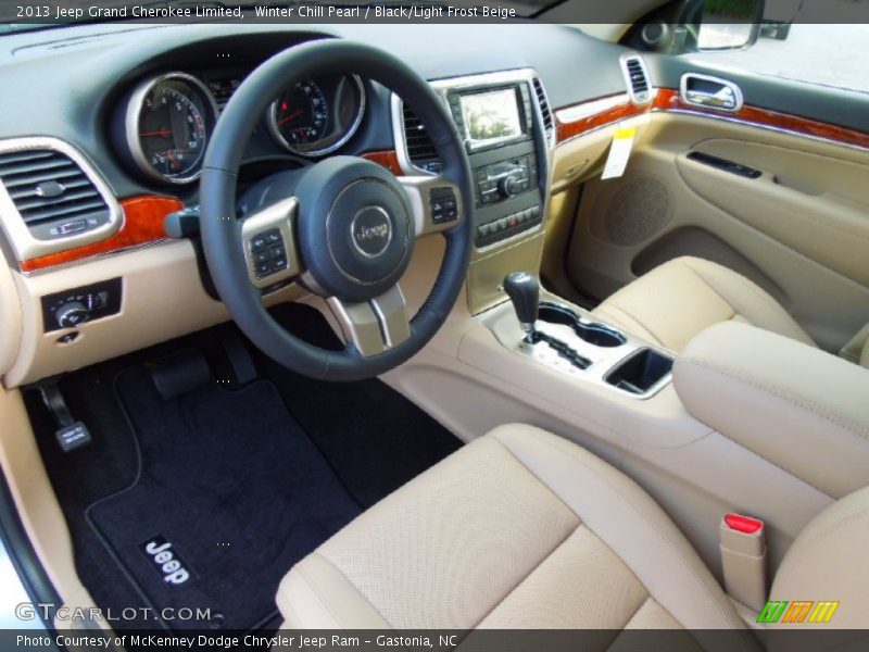 Black/Light Frost Beige Interior - 2013 Grand Cherokee Limited 