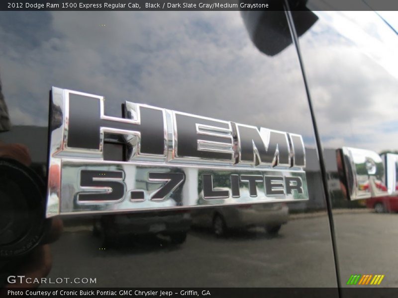Black / Dark Slate Gray/Medium Graystone 2012 Dodge Ram 1500 Express Regular Cab