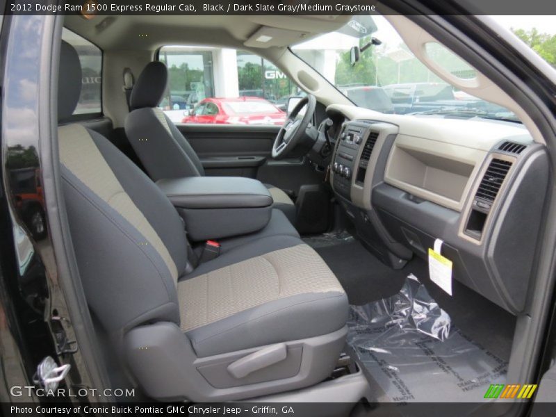 Black / Dark Slate Gray/Medium Graystone 2012 Dodge Ram 1500 Express Regular Cab