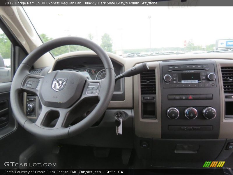 Black / Dark Slate Gray/Medium Graystone 2012 Dodge Ram 1500 Express Regular Cab