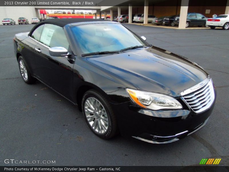 Black / Black 2013 Chrysler 200 Limited Convertible