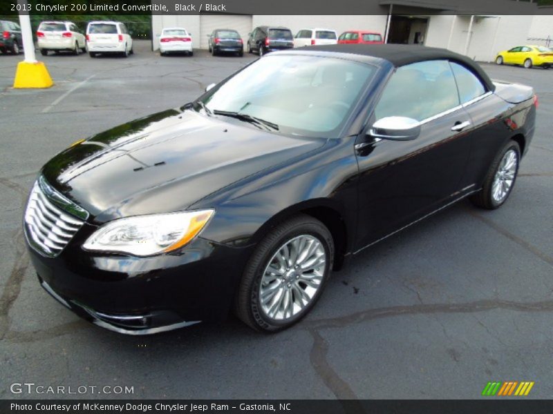 Black / Black 2013 Chrysler 200 Limited Convertible
