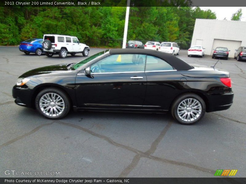 Black / Black 2013 Chrysler 200 Limited Convertible