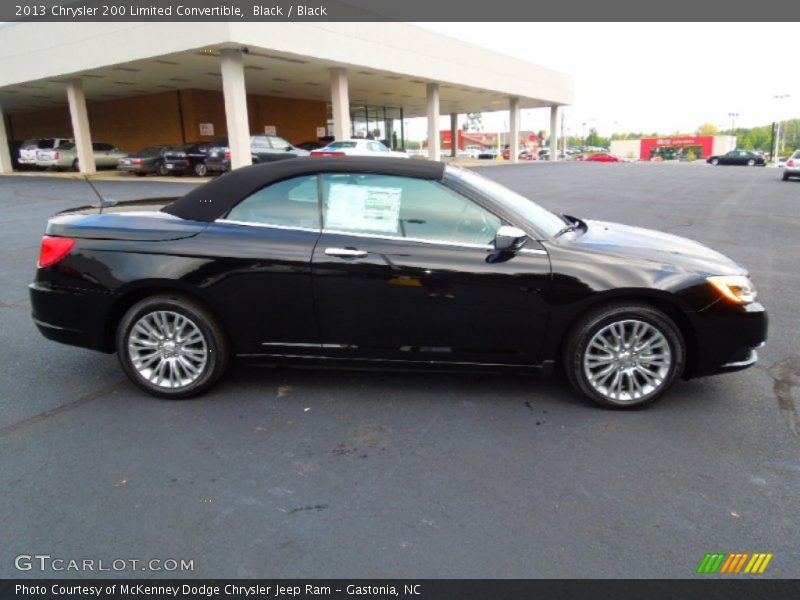 Black / Black 2013 Chrysler 200 Limited Convertible