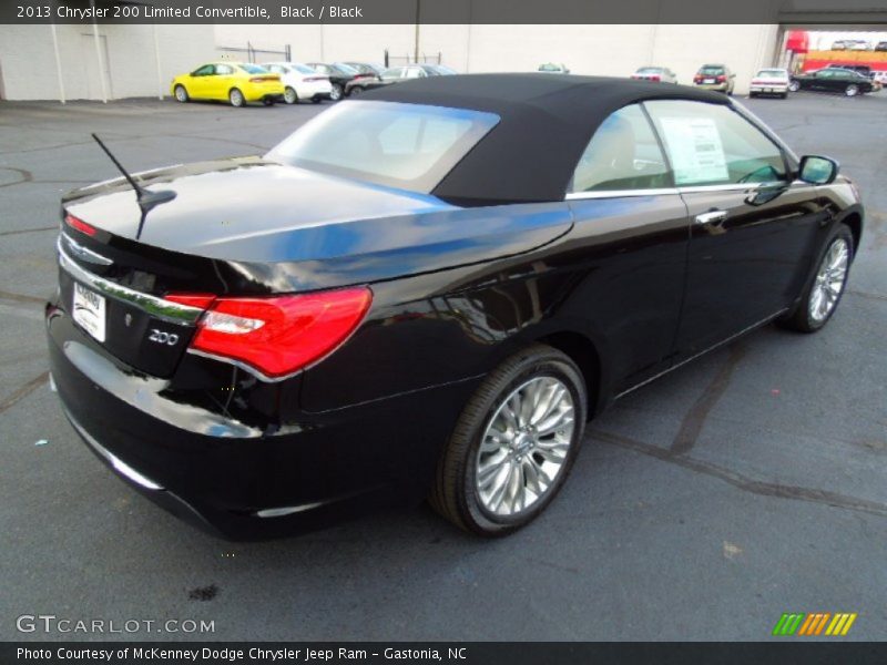 Black / Black 2013 Chrysler 200 Limited Convertible