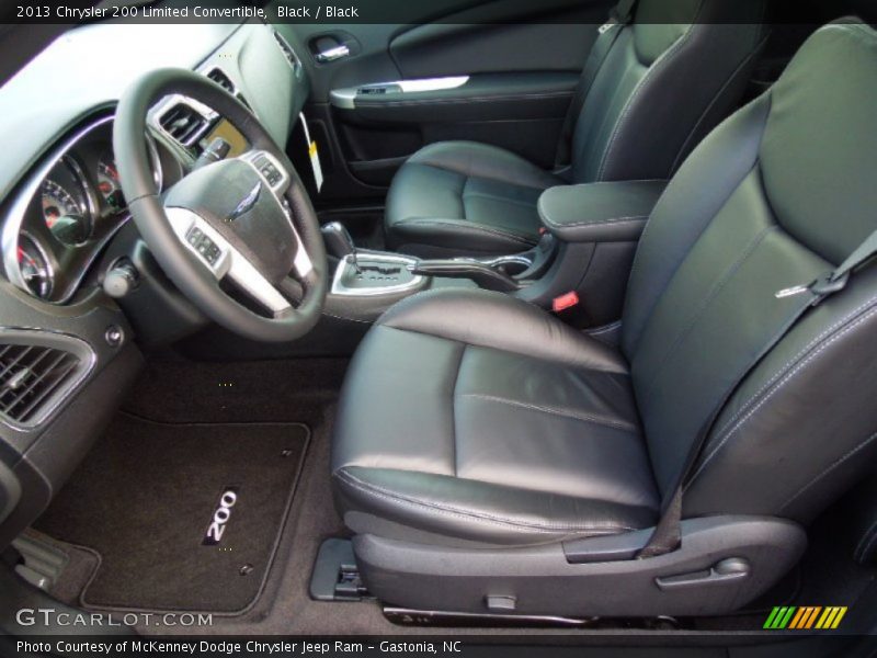Black / Black 2013 Chrysler 200 Limited Convertible