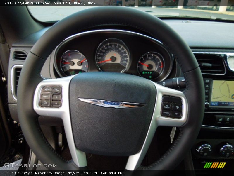 Black / Black 2013 Chrysler 200 Limited Convertible