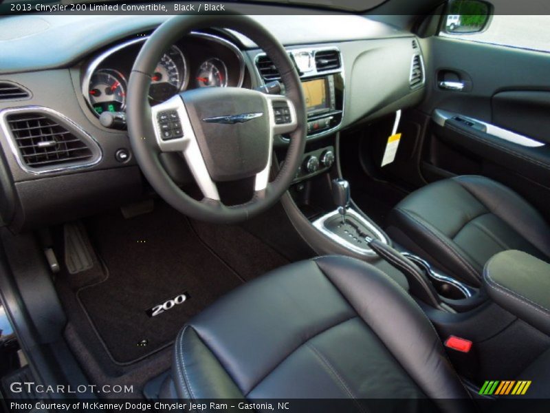 Black / Black 2013 Chrysler 200 Limited Convertible