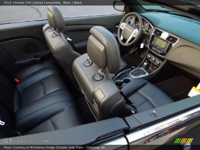 Black / Black 2013 Chrysler 200 Limited Convertible