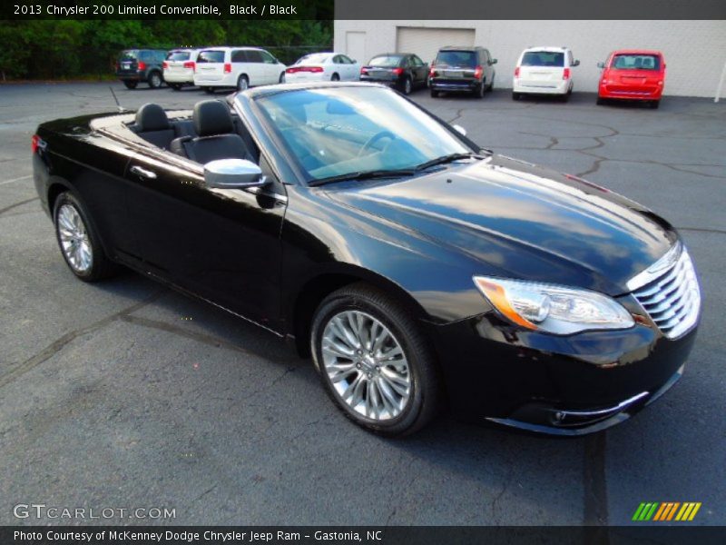 Black / Black 2013 Chrysler 200 Limited Convertible