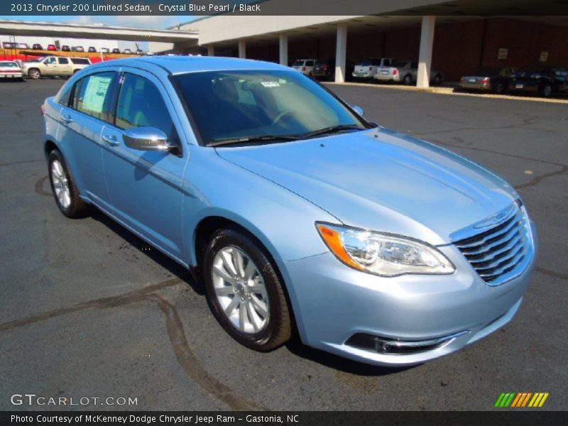 Crystal Blue Pearl / Black 2013 Chrysler 200 Limited Sedan