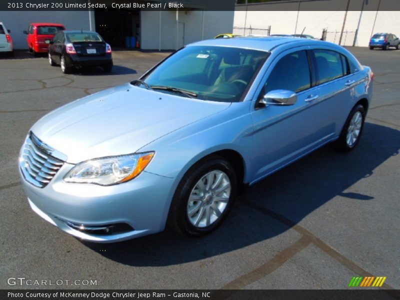 Crystal Blue Pearl / Black 2013 Chrysler 200 Limited Sedan