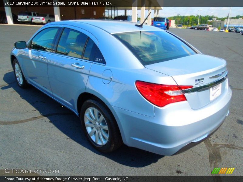 Crystal Blue Pearl / Black 2013 Chrysler 200 Limited Sedan