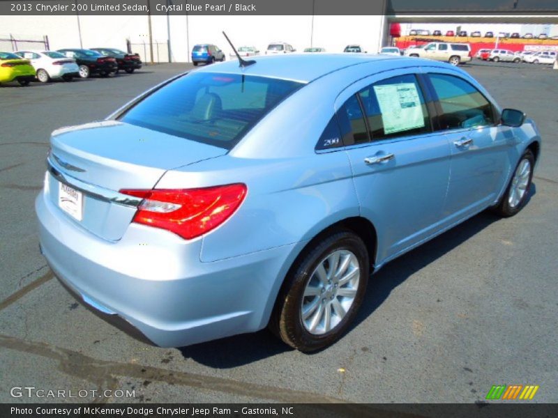 Crystal Blue Pearl / Black 2013 Chrysler 200 Limited Sedan