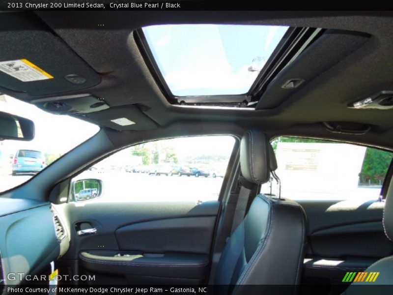 Crystal Blue Pearl / Black 2013 Chrysler 200 Limited Sedan